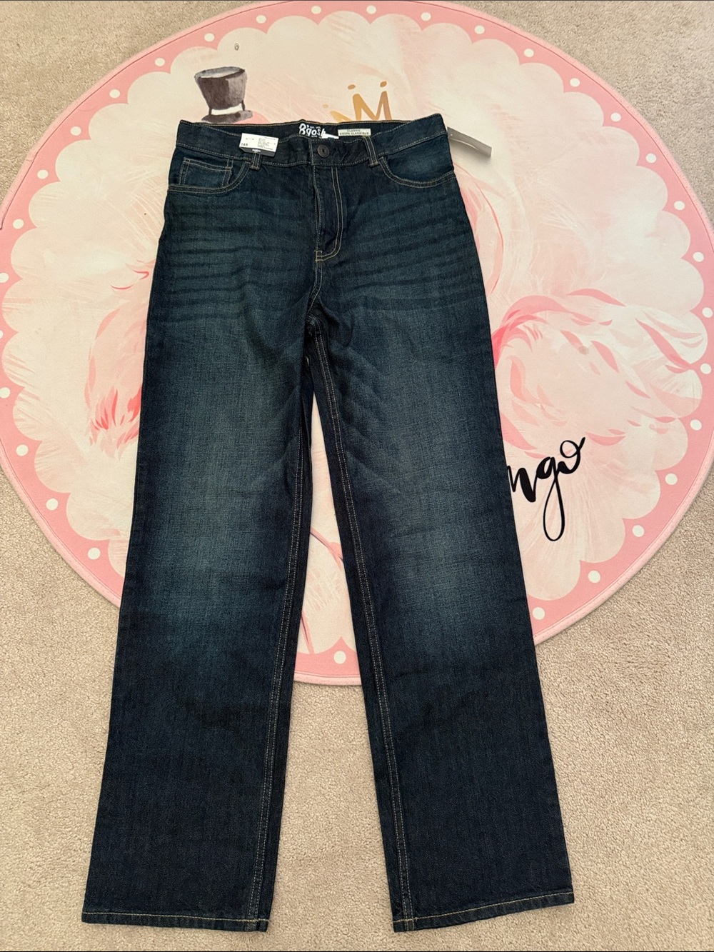 OshKosh B'gosh Boys Classic Jeans Size 14R Dark Blue | Brand New With Tags